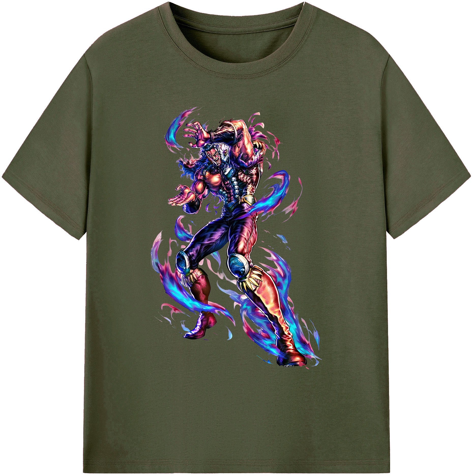 （画像用） 北斗の拳 Fist of the North Star 綿100％ メンズ半袖Tシャツ｜肌触りやわらか＆通気性